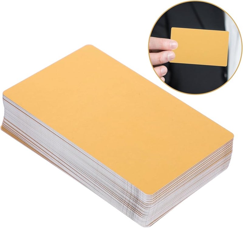 100pcs Thick Blank Business Cards for Sublimation Custom Engraved Name Cards - Image 4